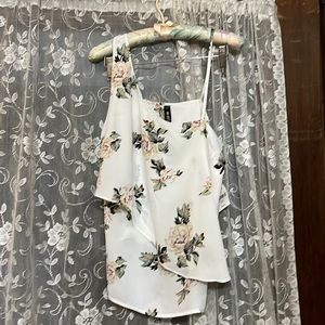 Design lab brand size medium, flowered, print sleeveless shirt